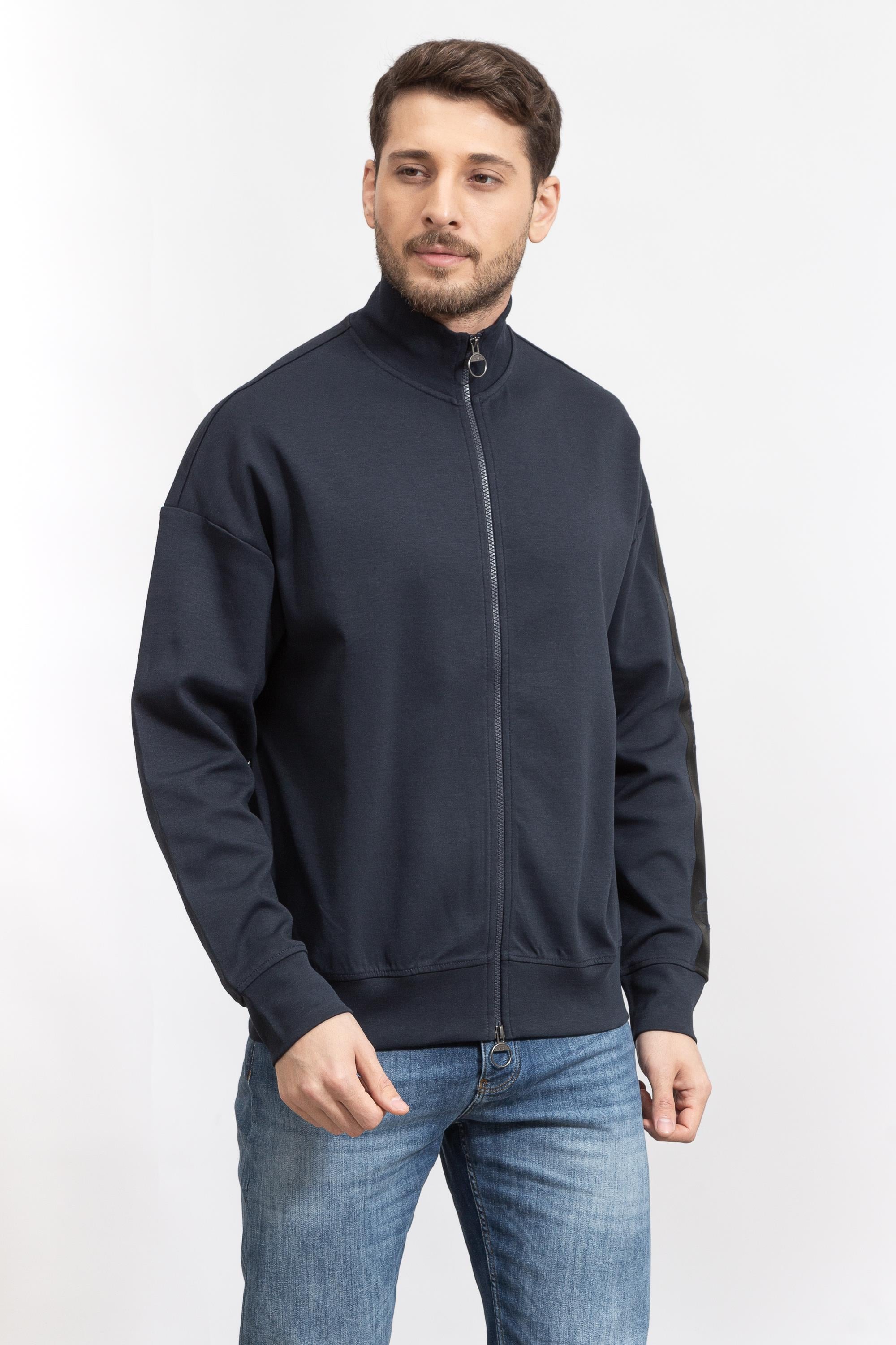 Armani Exchange Erkek Fermuarlı Sweatshirt