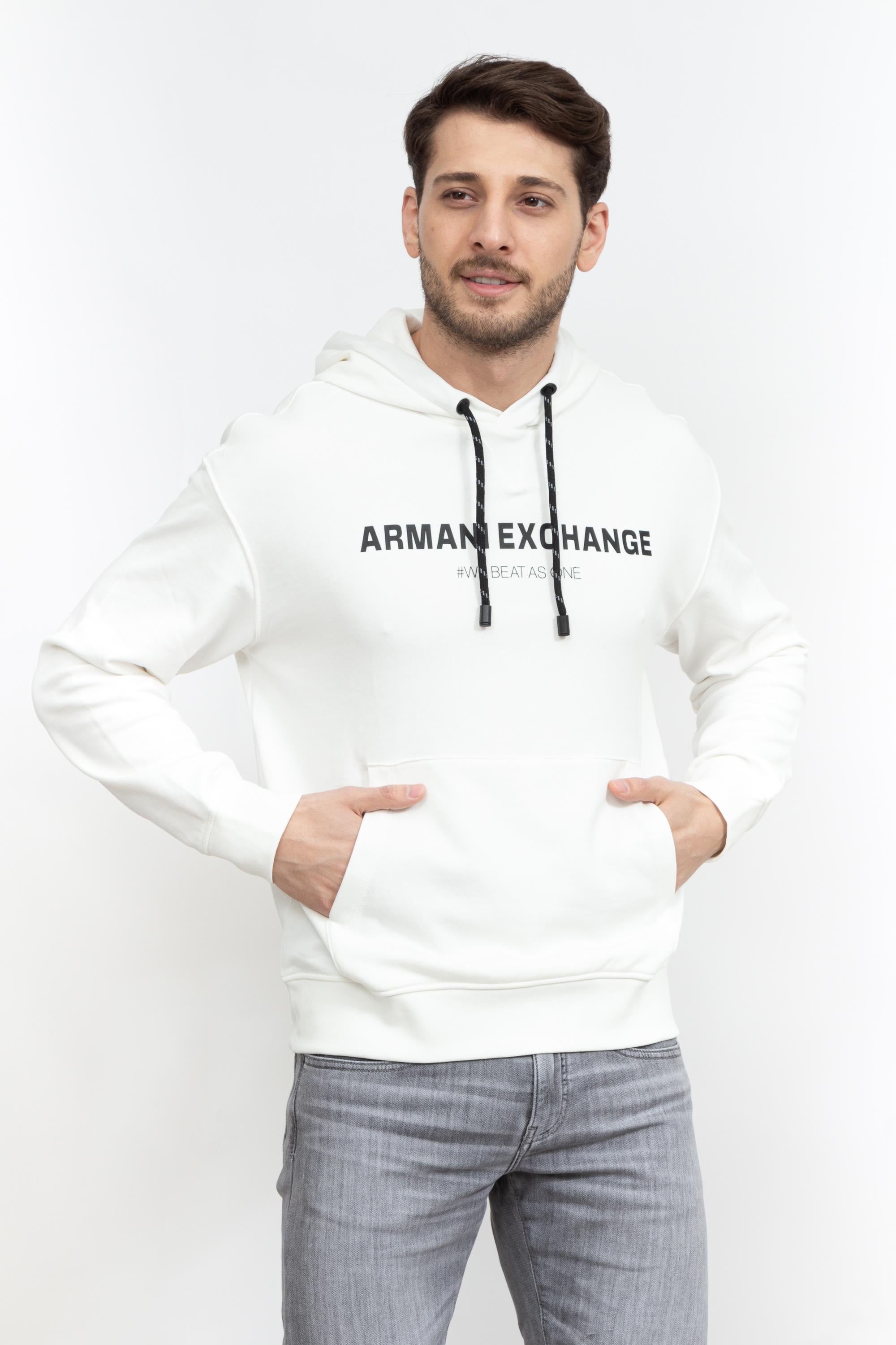 Armani Exchange Erkek Kapüşonlu Sweatshirt