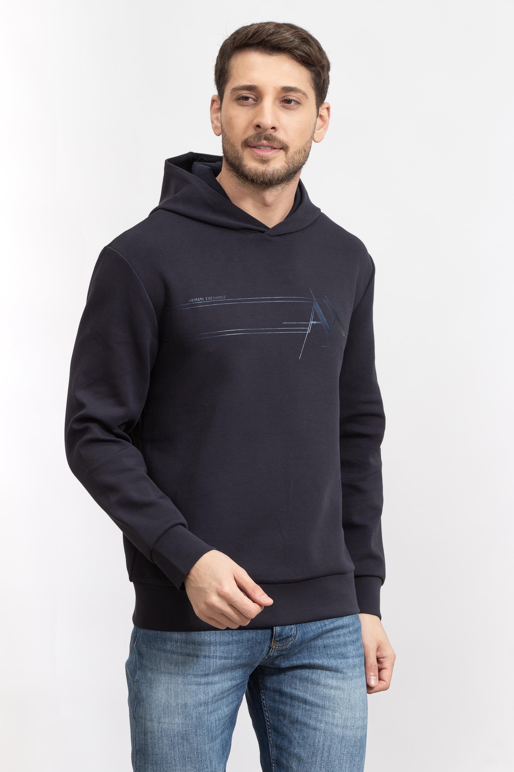 Armani Exchange Erkek Kapüşonlu Sweatshirt