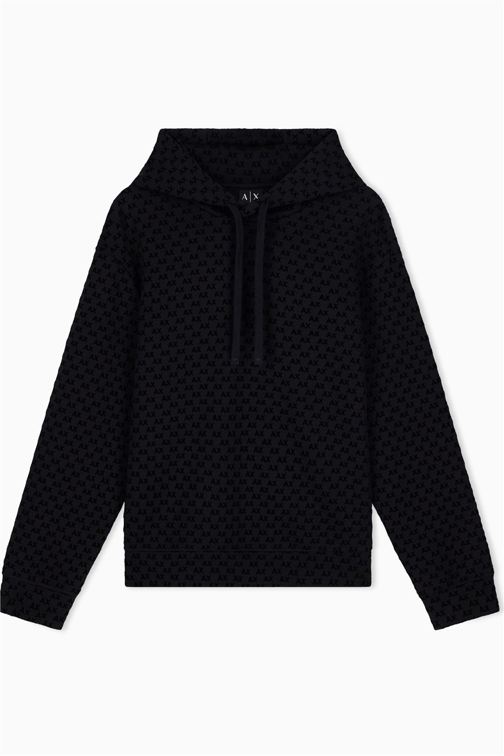 Armani Exchange Erkek Kapüşonlu Sweatshirt Siyah