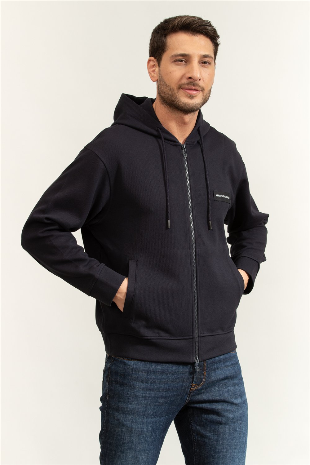 Armani Exchange Erkek Kapüşonlu Sweatshirt