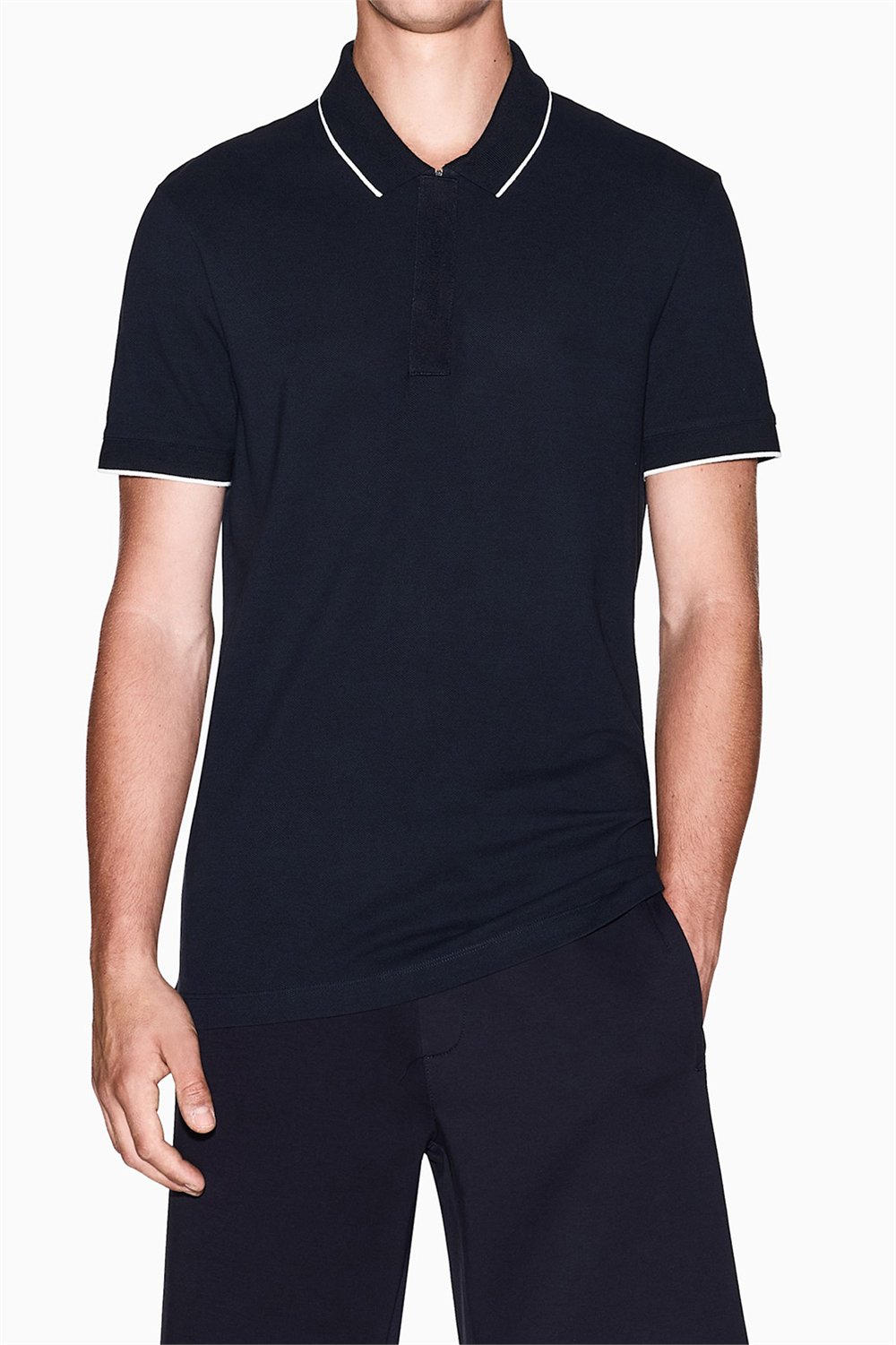 Armani Exchange Erkek Polo Yaka T-Shirt Lacivert