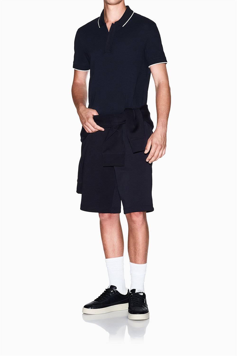 Armani Exchange Erkek Polo Yaka T-Shirt Lacivert