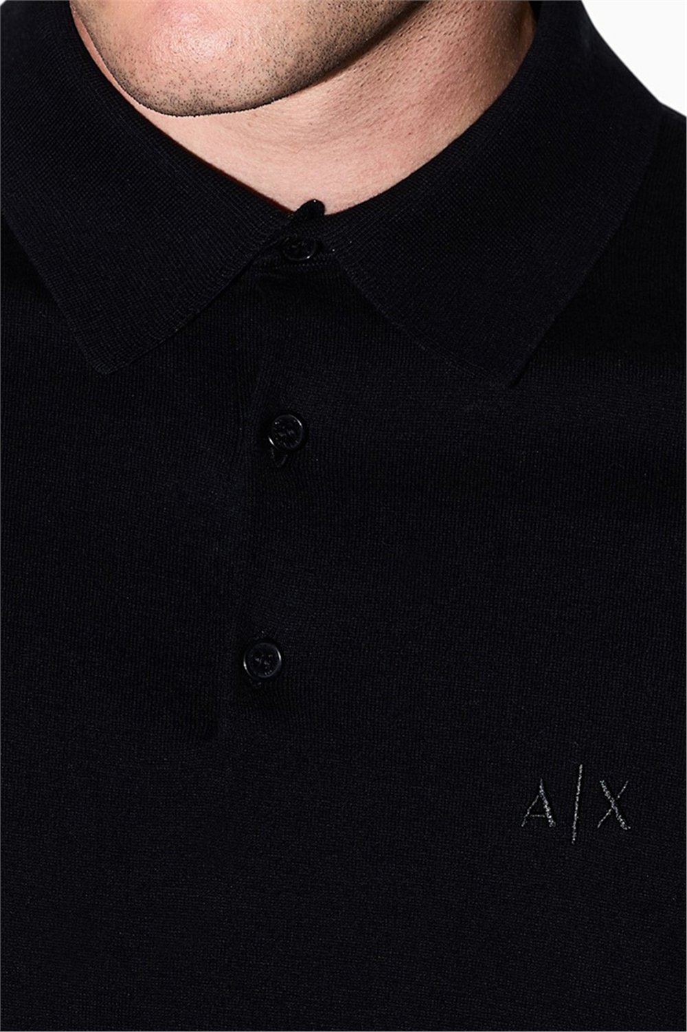Armani Exchange Erkek Polo Yaka T-Shirt Siyah