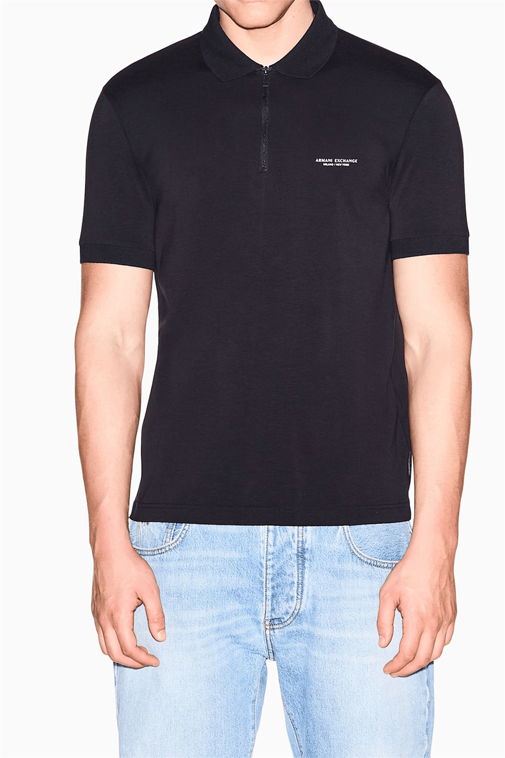 Armani Exchange Erkek Polo Yaka T-Shirt Lacivert