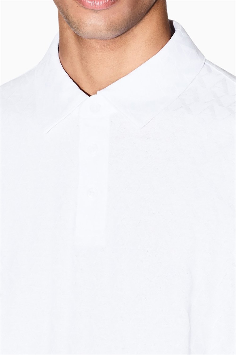 Armani Exchange Erkek Polo Yaka T-Shirt Beyaz