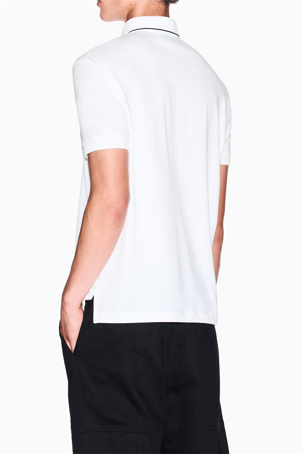 Armani Exchange Erkek Polo Yaka T-Shirt Beyaz