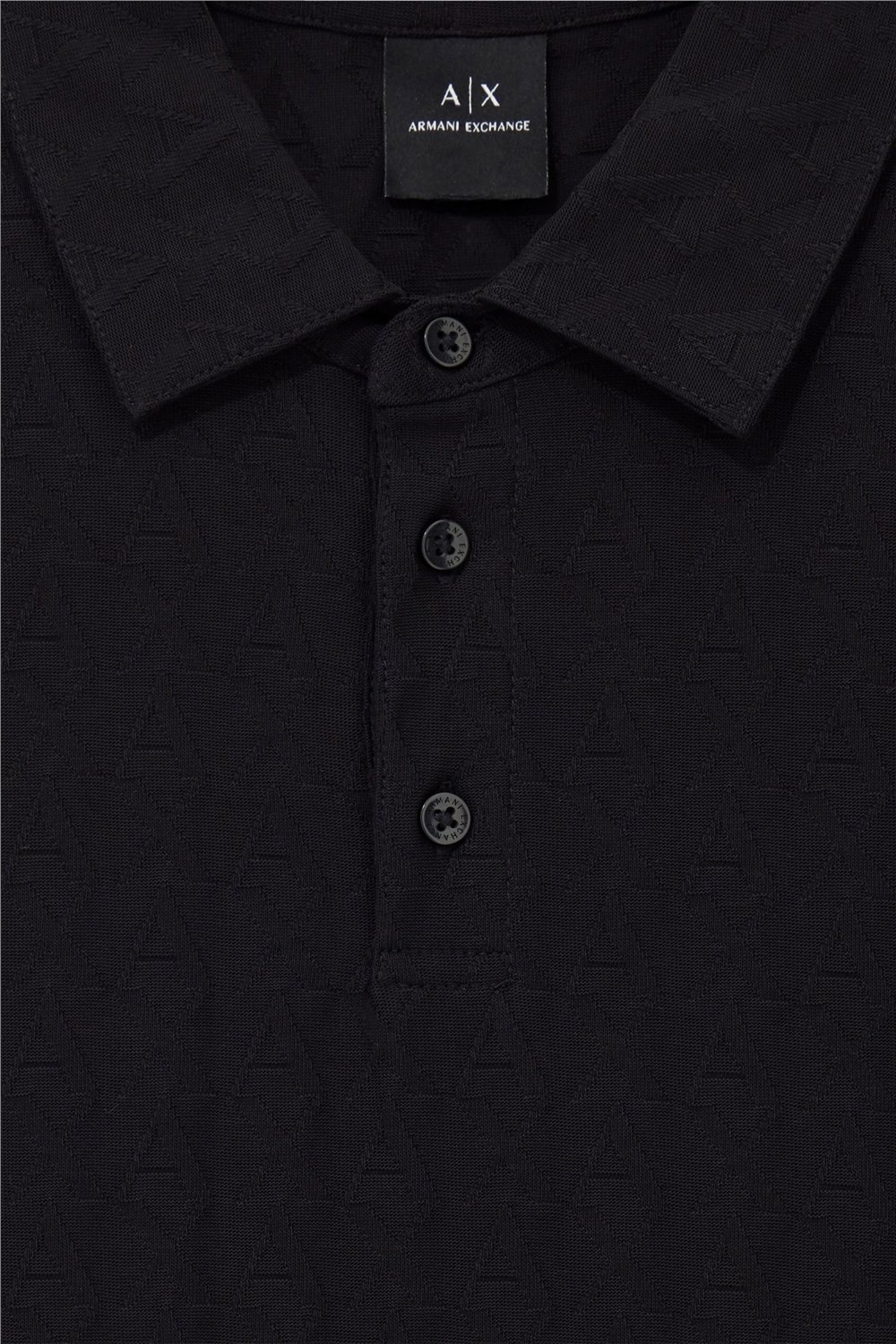 Armani Exchange Erkek Polo Yaka T-Shirt Siyah