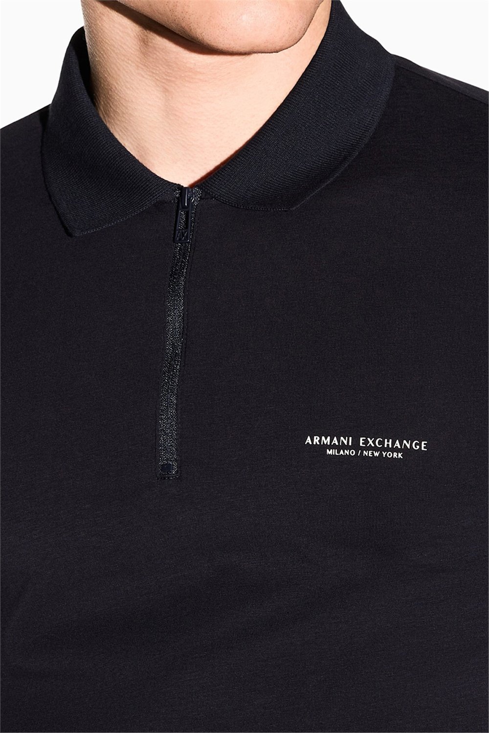 Armani Exchange Erkek Polo Yaka T-Shirt Lacivert