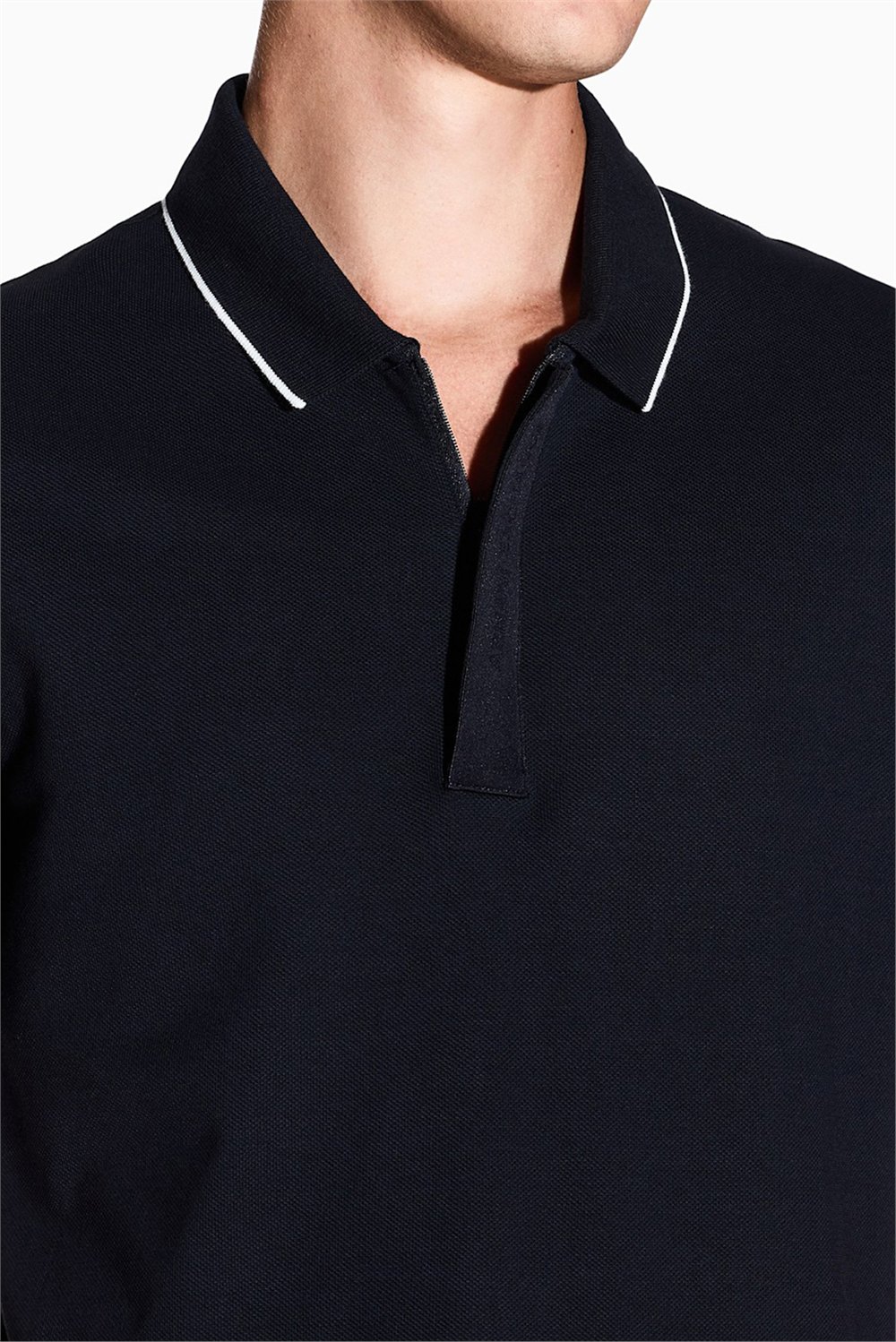 Armani Exchange Erkek Polo Yaka T-Shirt Lacivert
