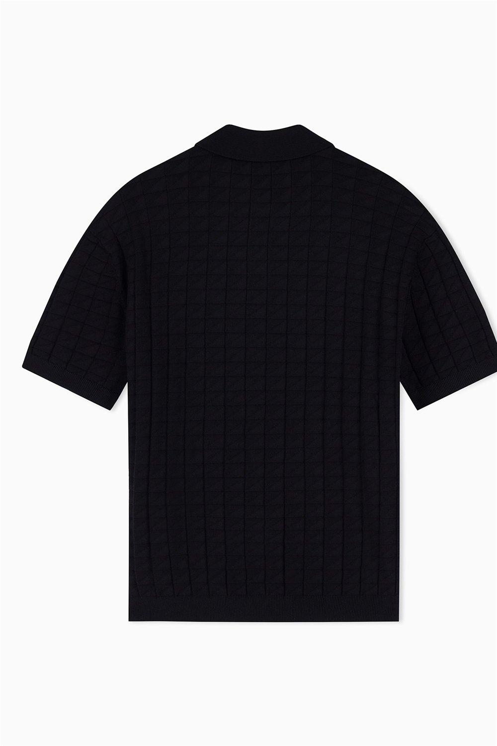 Armani Exchange Erkek Polo Yaka Triko Siyah