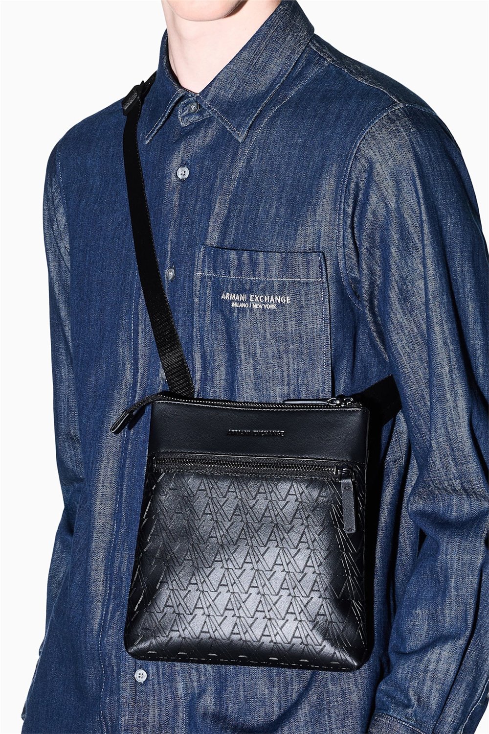 Armani Exchange Erkek Reporter Çanta Siyah