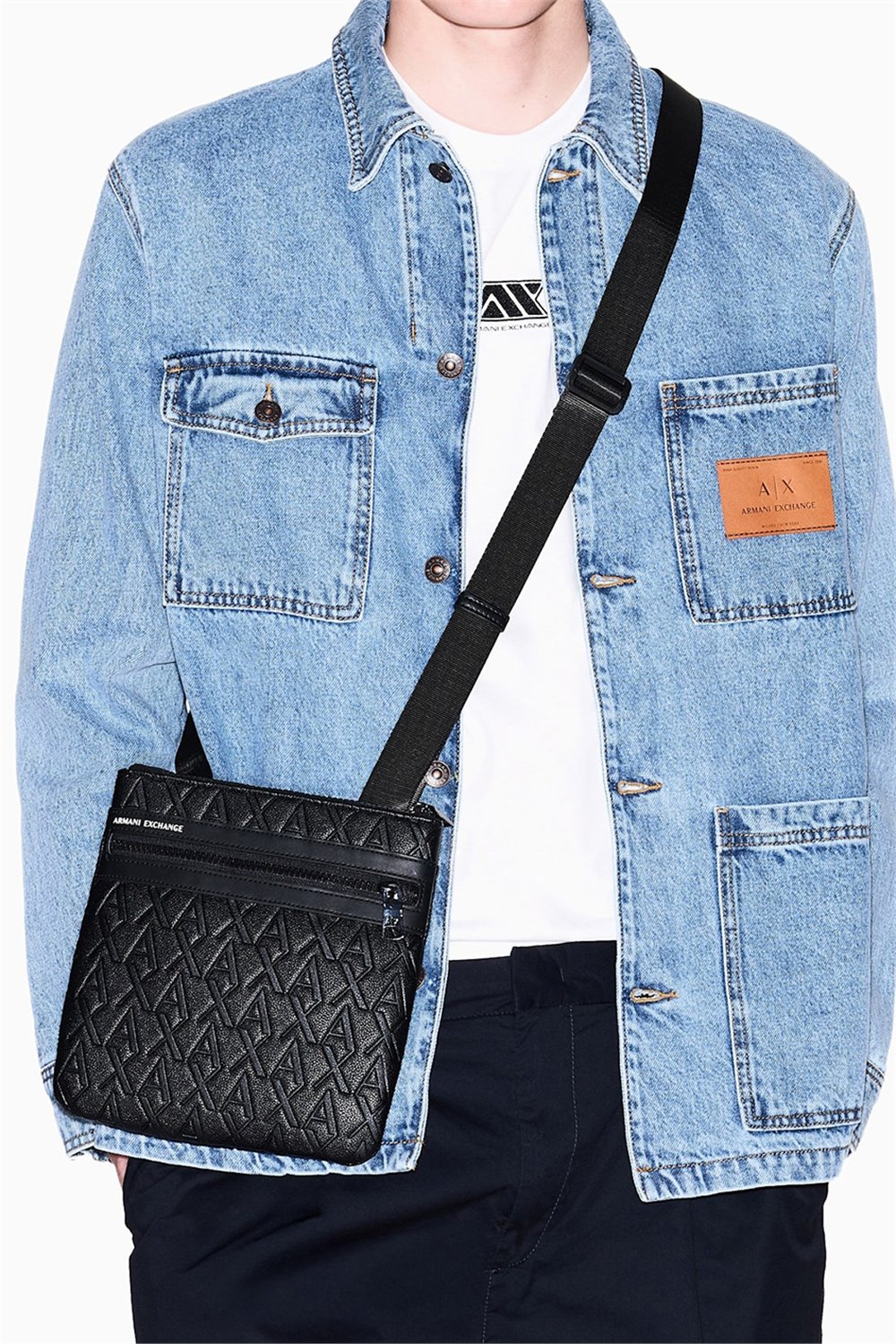 Armani Exchange Erkek Reporter Çanta Siyah