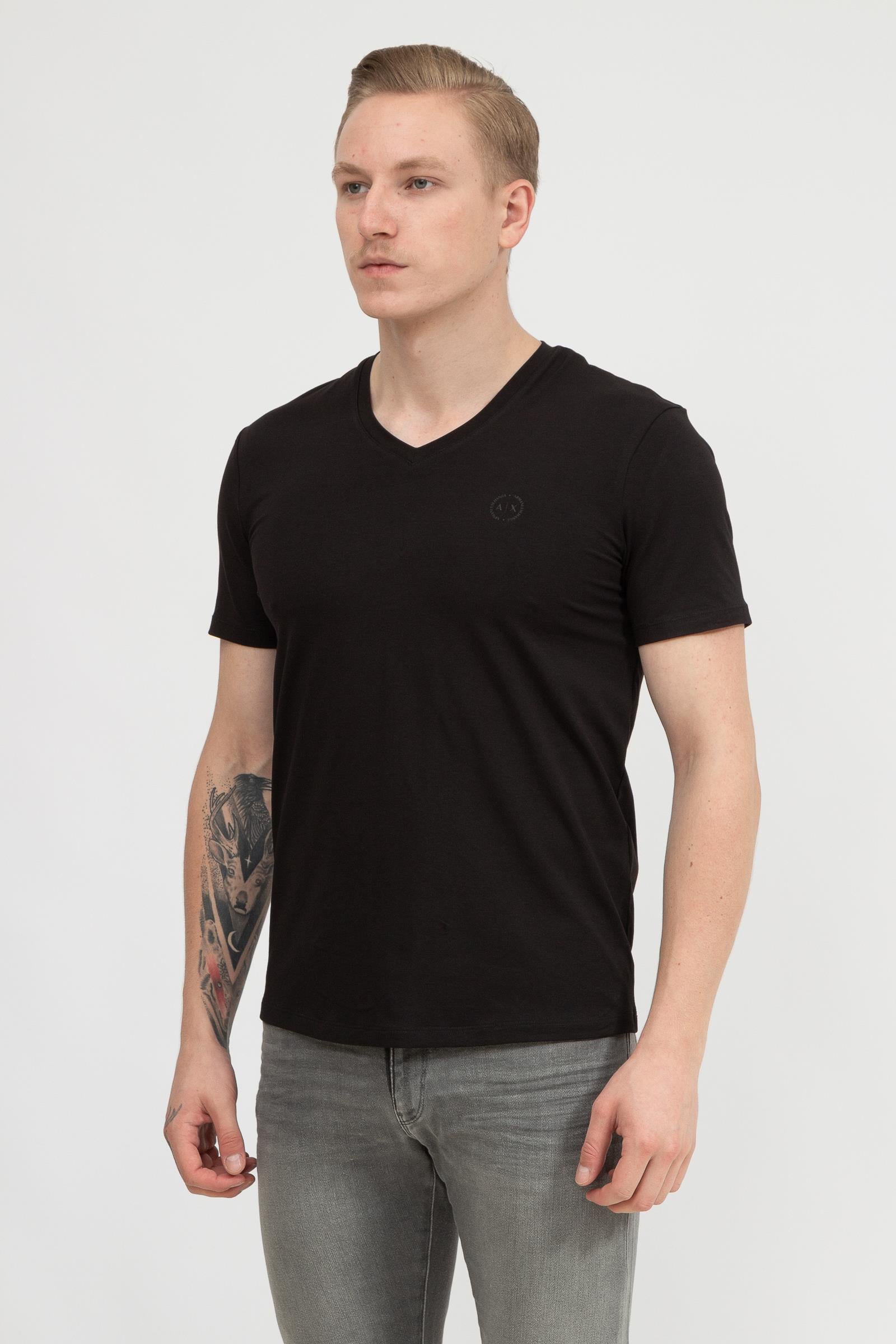 Armani Exchange Erkek V Yaka T-Shirt