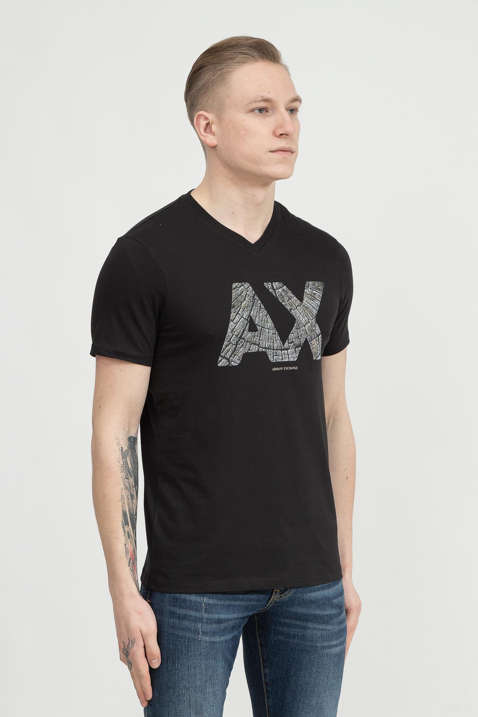Armani Exchange Erkek V Yaka T-Shirt