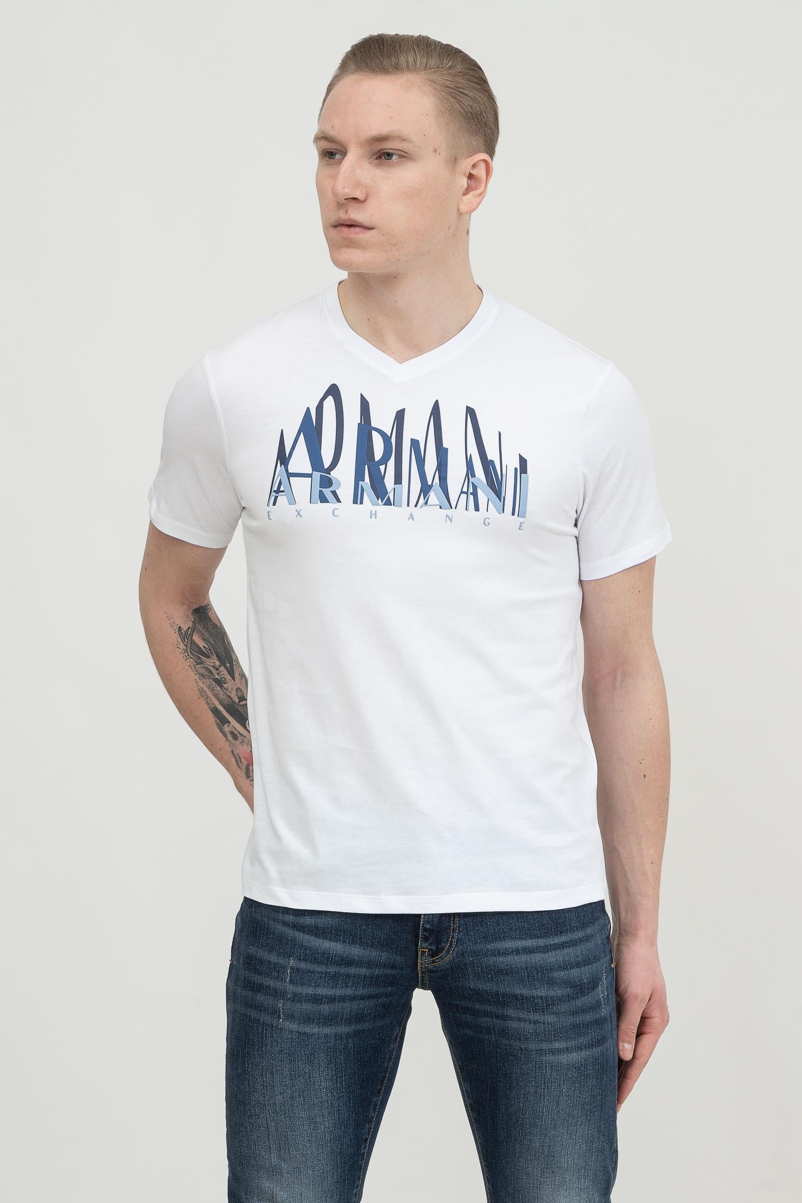 Armani Exchange Erkek V Yaka T-Shirt