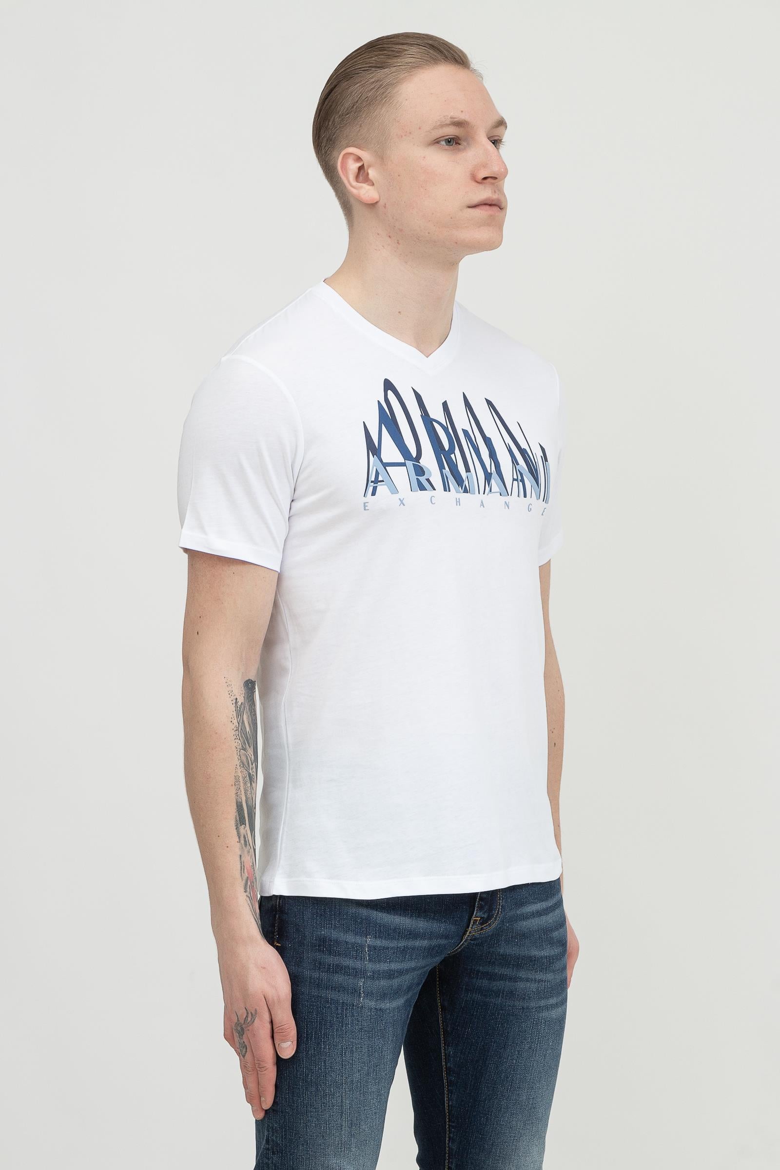 Armani Exchange Erkek V Yaka T-Shirt