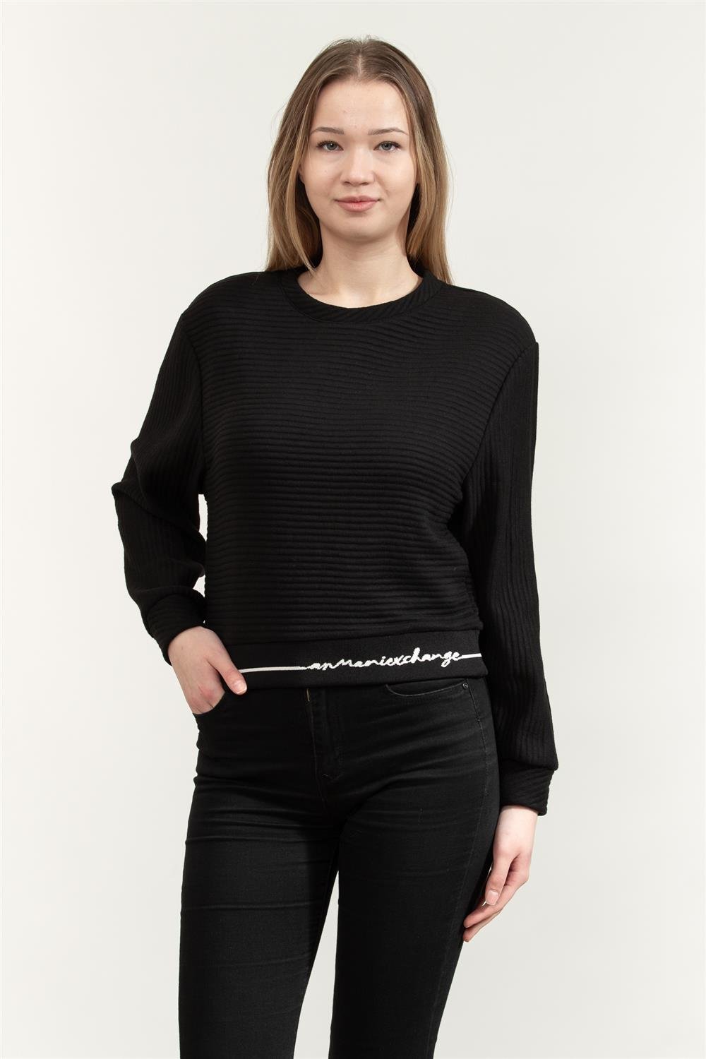 Armani Exchange Kadın Bisiklet Yaka Sweatshirt