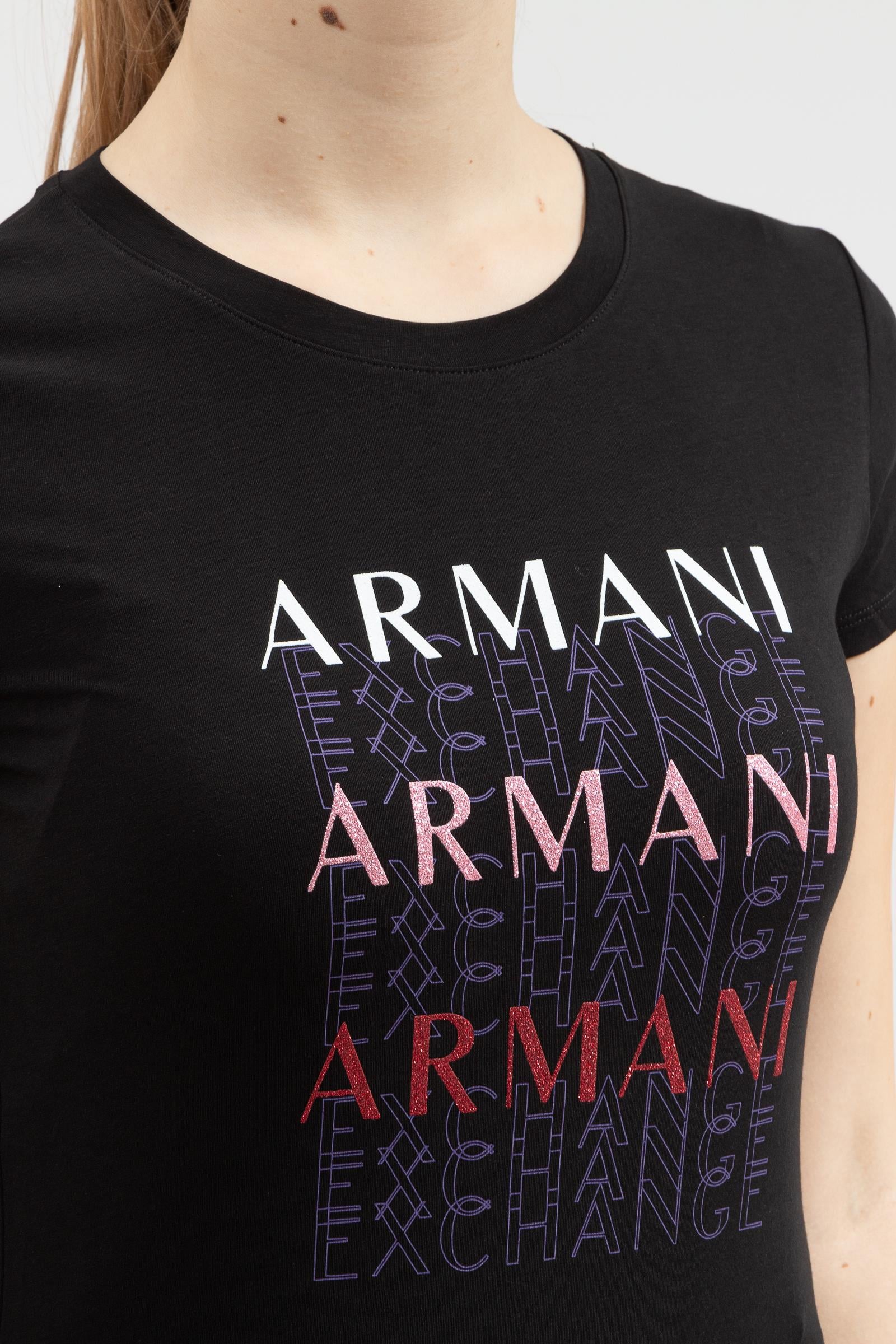 Armani Exchange Kadın Bisiklet Yaka T-Shirt