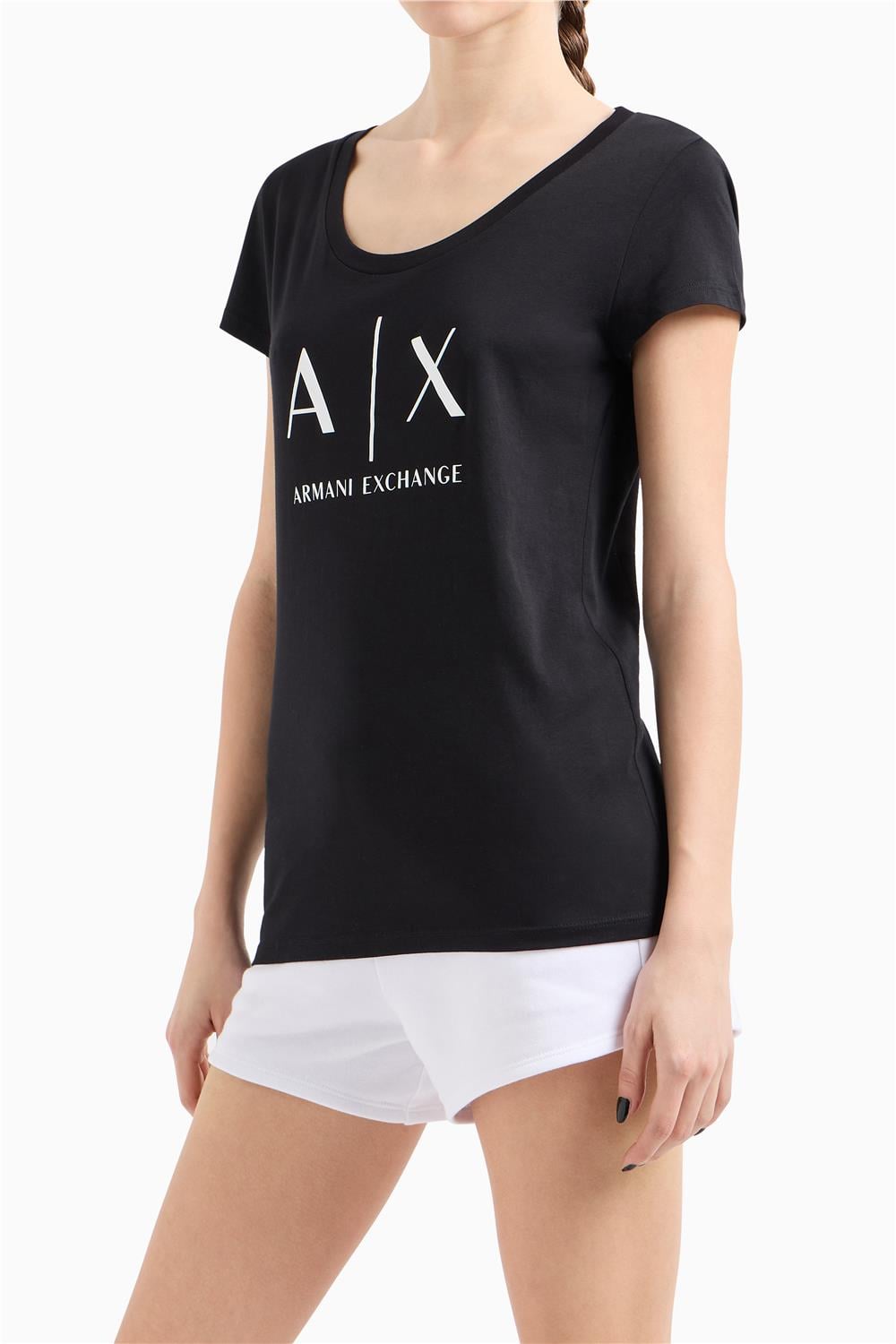 Armani Exchange Kadın Bisiklet Yaka T-Shirt