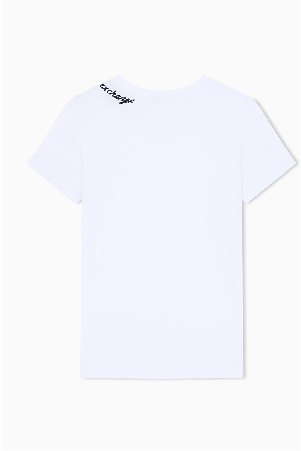 Armani Exchange Kadın Bisiklet Yaka T-Shirt Beyaz