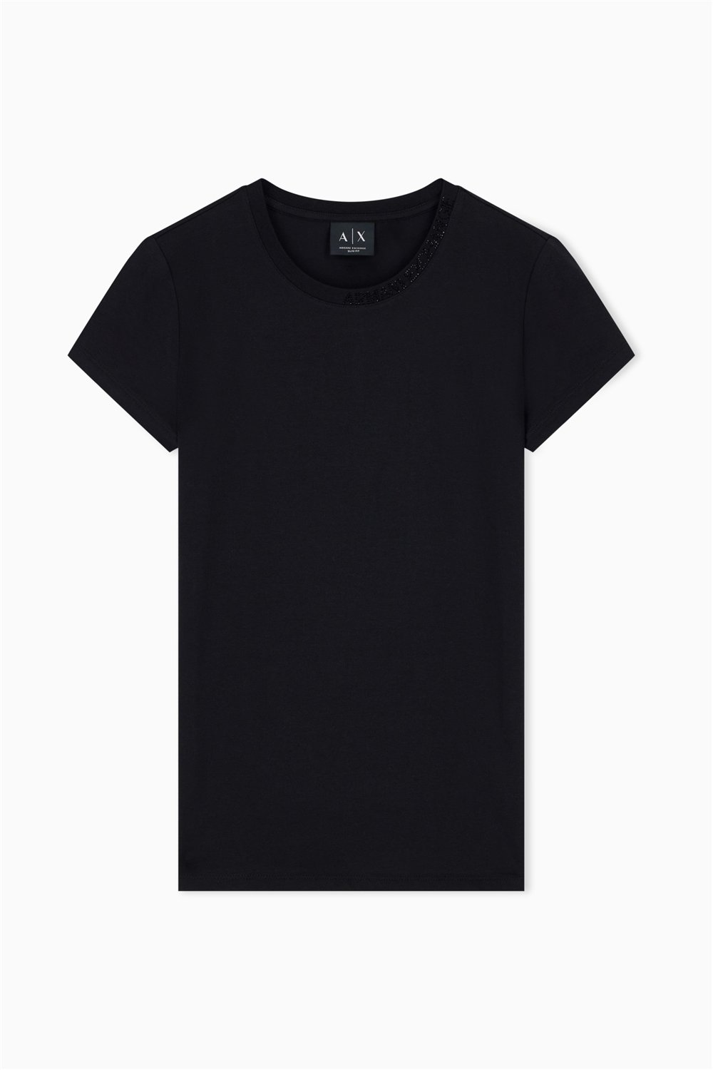 Armani Exchange Kadın Bisiklet Yaka T-Shirt Siyah