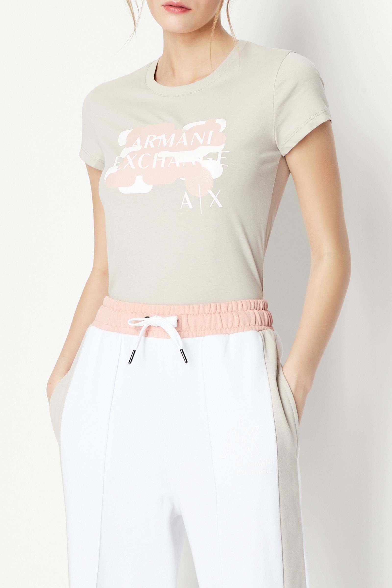 Armani Exchange Kadın Bisiklet Yaka T-Shirt