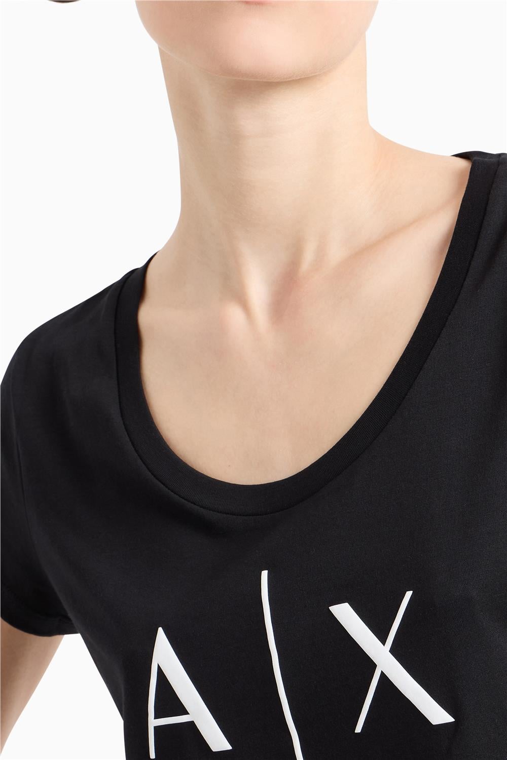 Armani Exchange Kadın Bisiklet Yaka T-Shirt