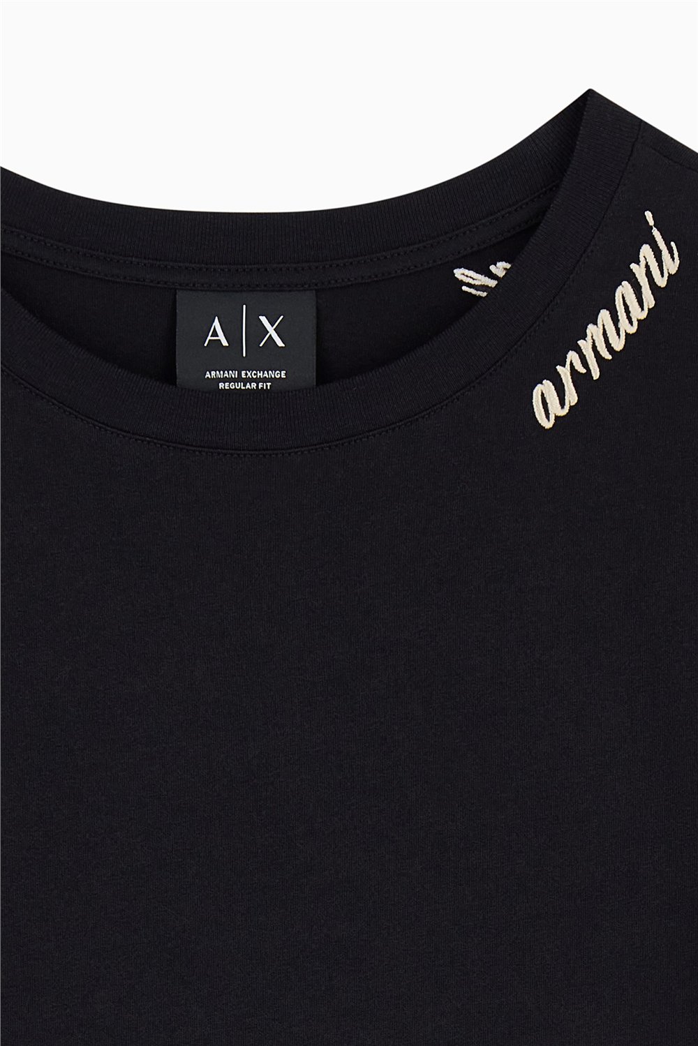 Armani Exchange Kadın Bisiklet Yaka T-Shirt Siyah