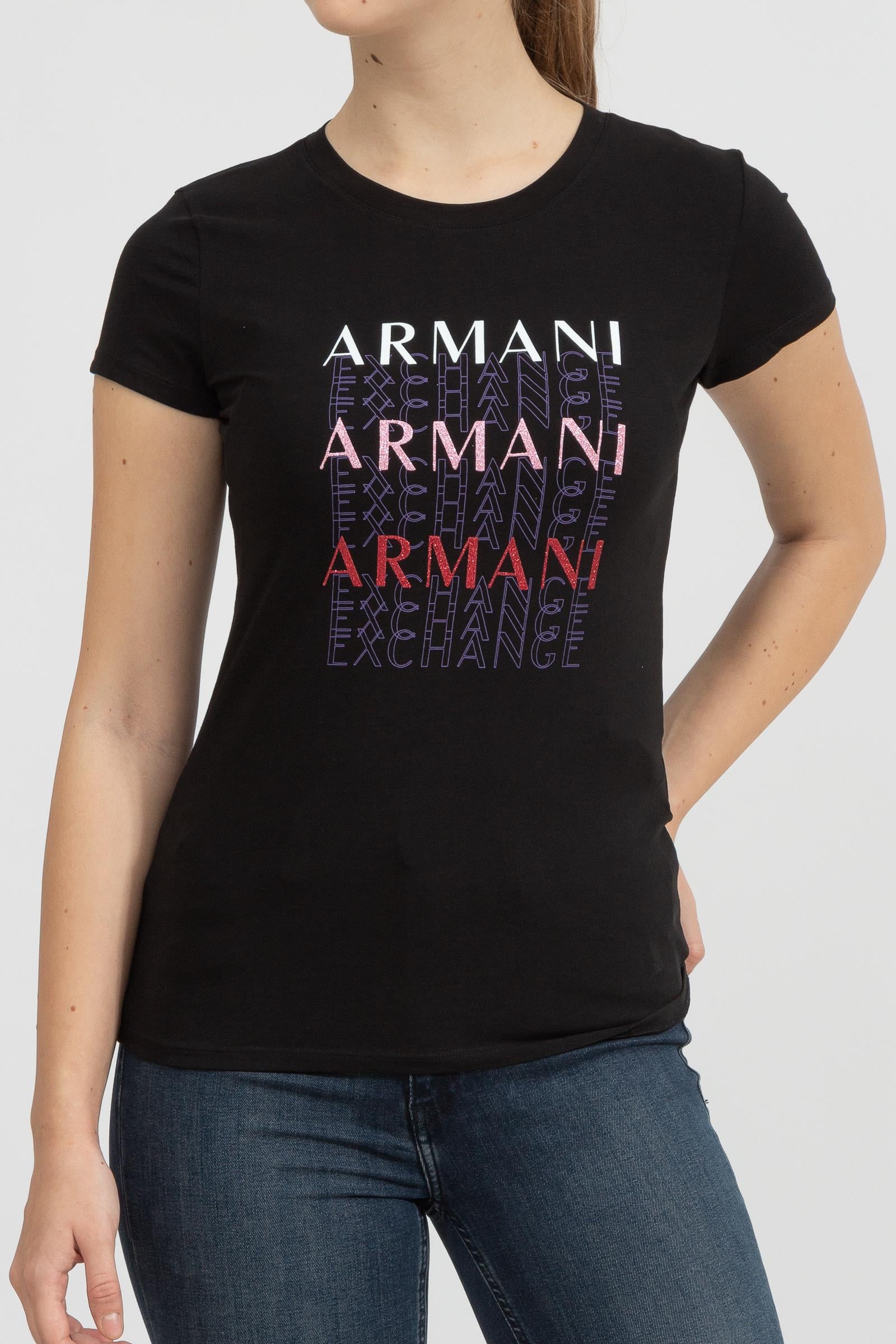 Armani Exchange Kadın Bisiklet Yaka T-Shirt