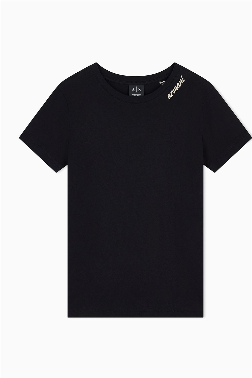 Armani Exchange Kadın Bisiklet Yaka T-Shirt Siyah