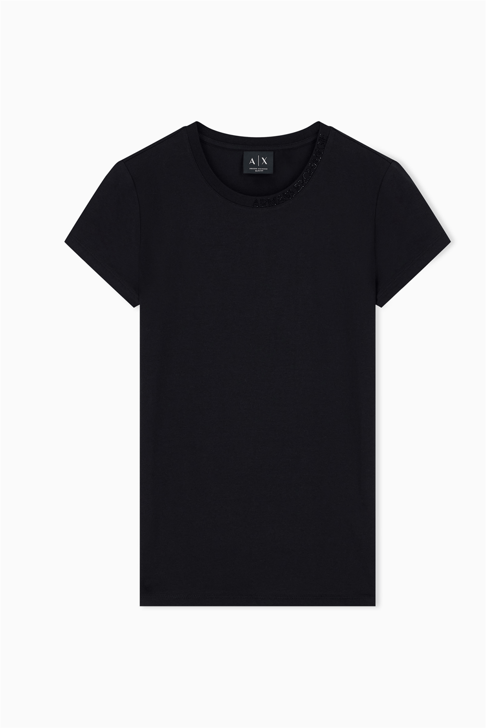Armani Exchange Kadın Bisiklet Yaka T-Shirt Siyah