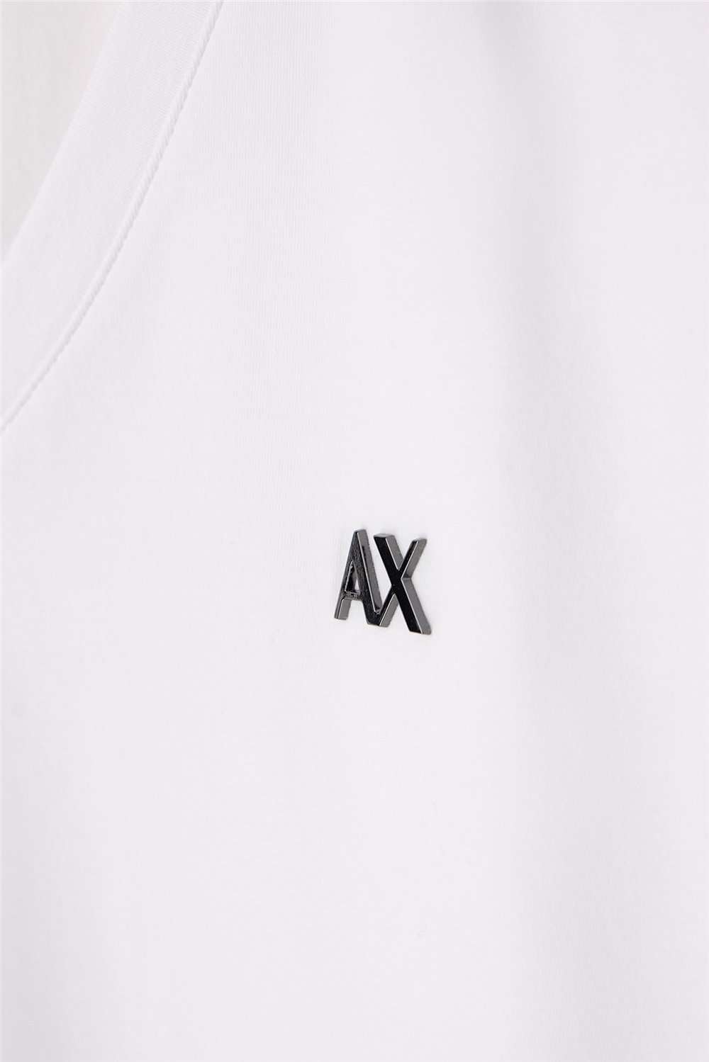 Armani Exchange Kadın Bisiklet Yaka T-Shirt Beyaz