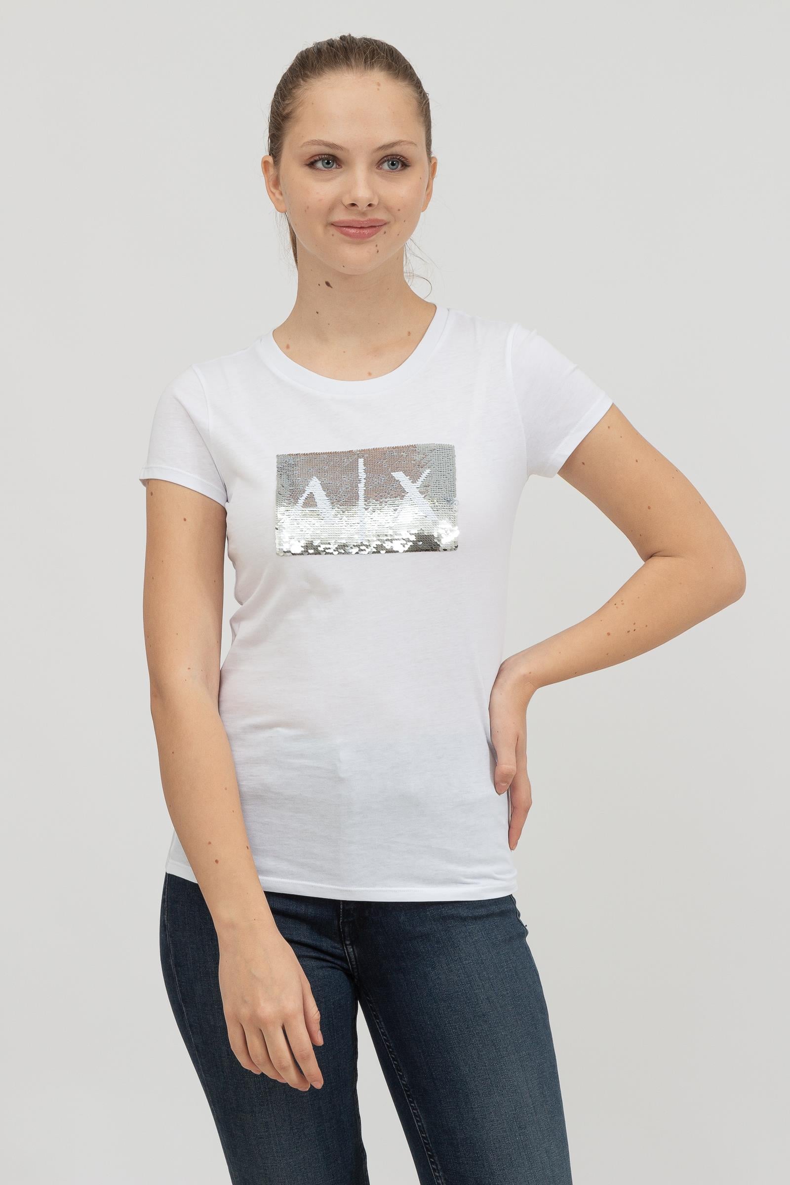 Armani Exchange Kadın Bisiklet Yaka T-Shirt