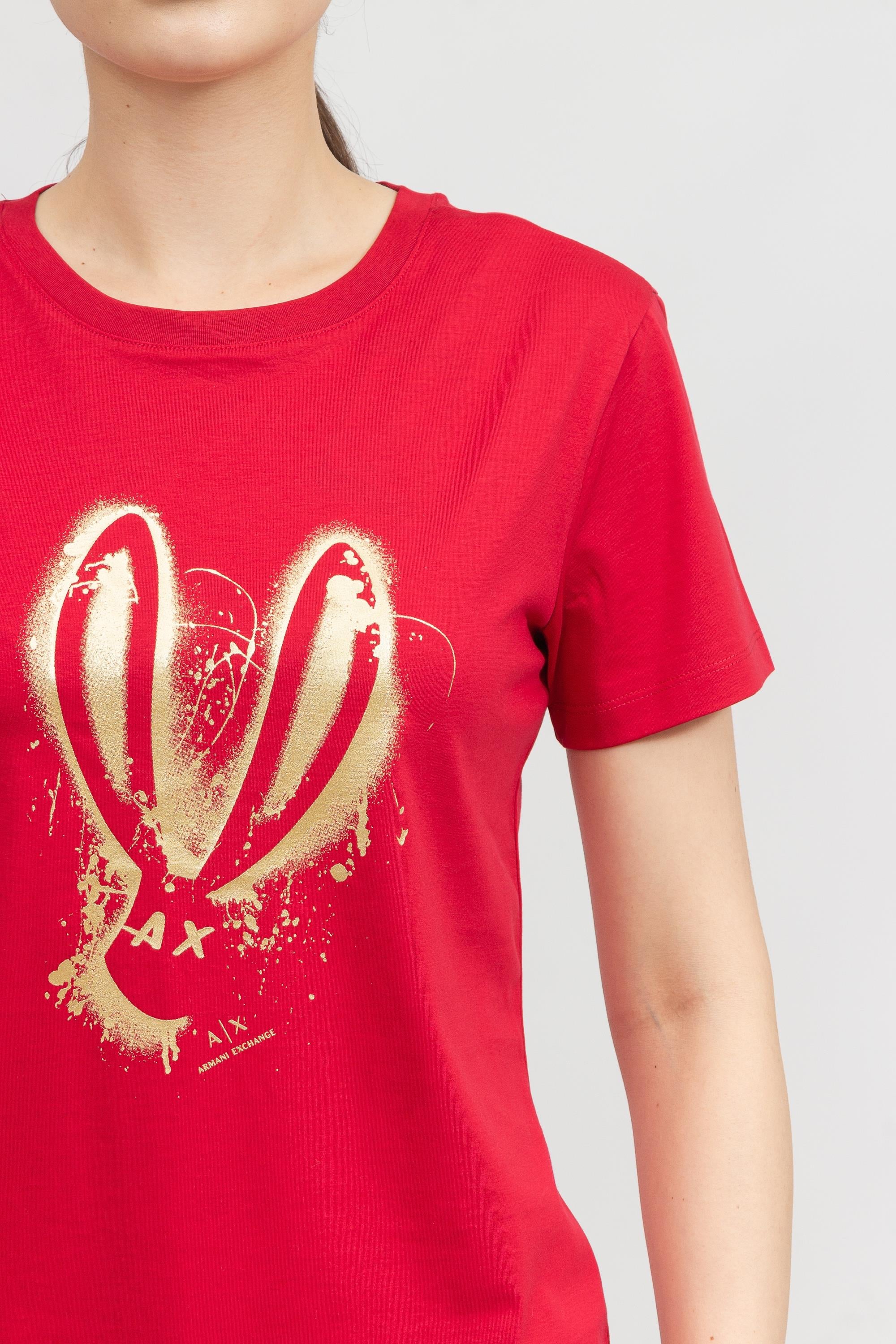 Armani Exchange Kadın Bisiklet Yaka T-Shirt