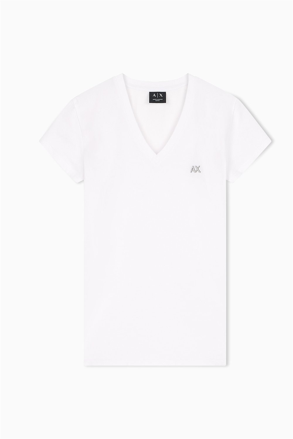 Armani Exchange Kadın Bisiklet Yaka T-Shirt Beyaz