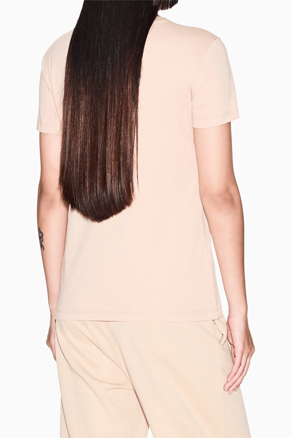 Armani Exchange Kadın Bisiklet Yaka T-Shirt Taba