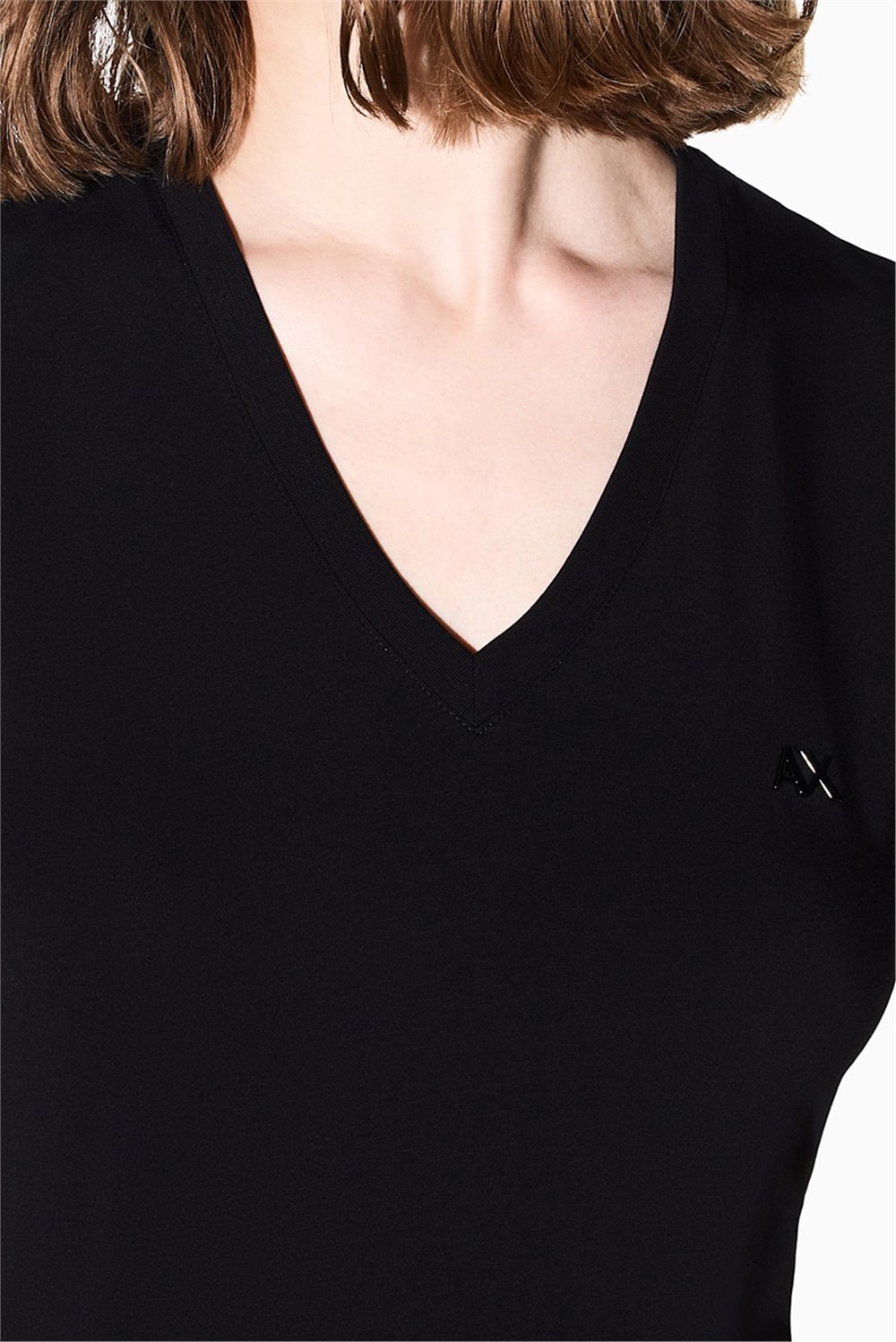 Armani Exchange Kadın Bisiklet Yaka T-Shirt Siyah