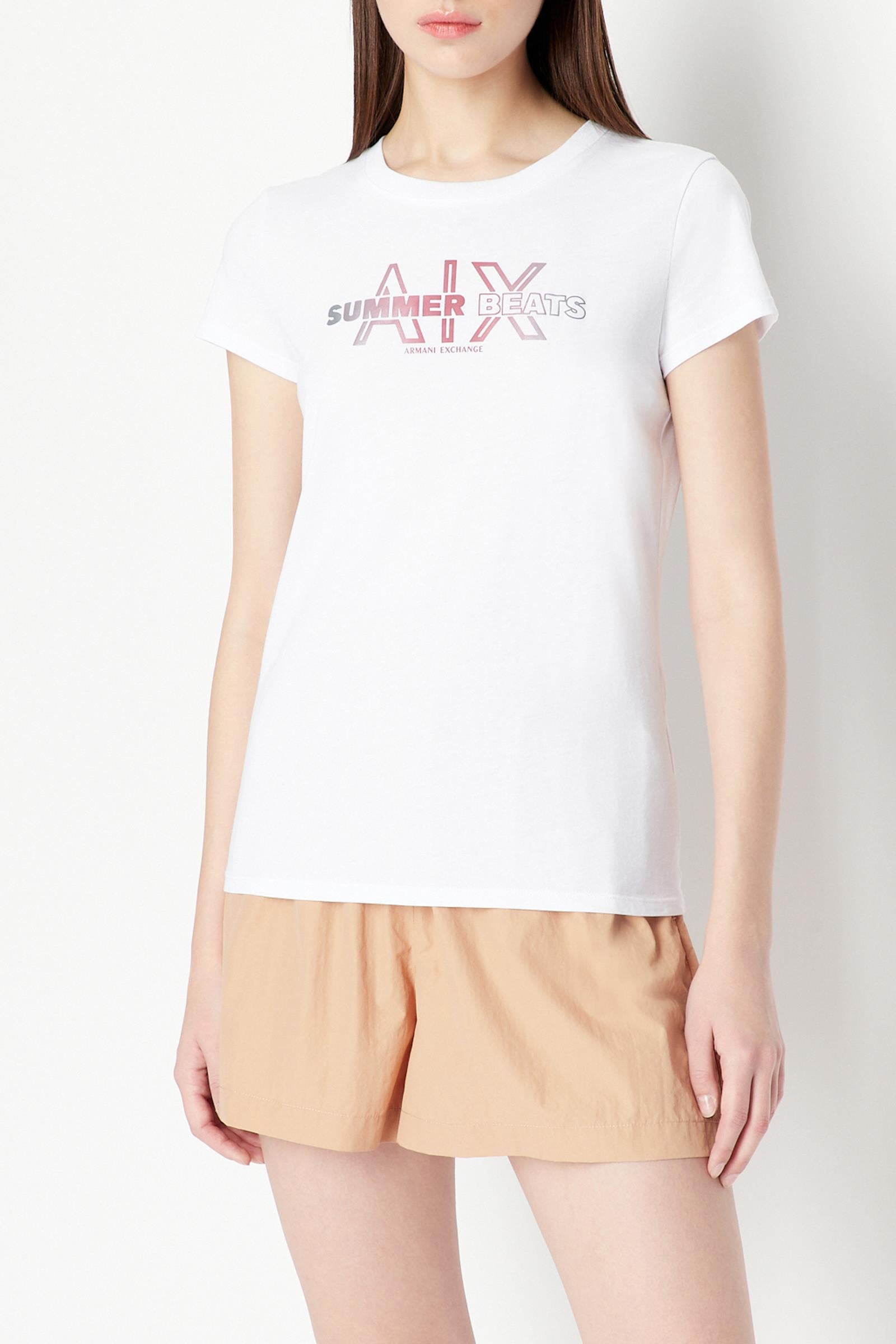 Armani Exchange Kadın Bisiklet Yaka T-Shirt