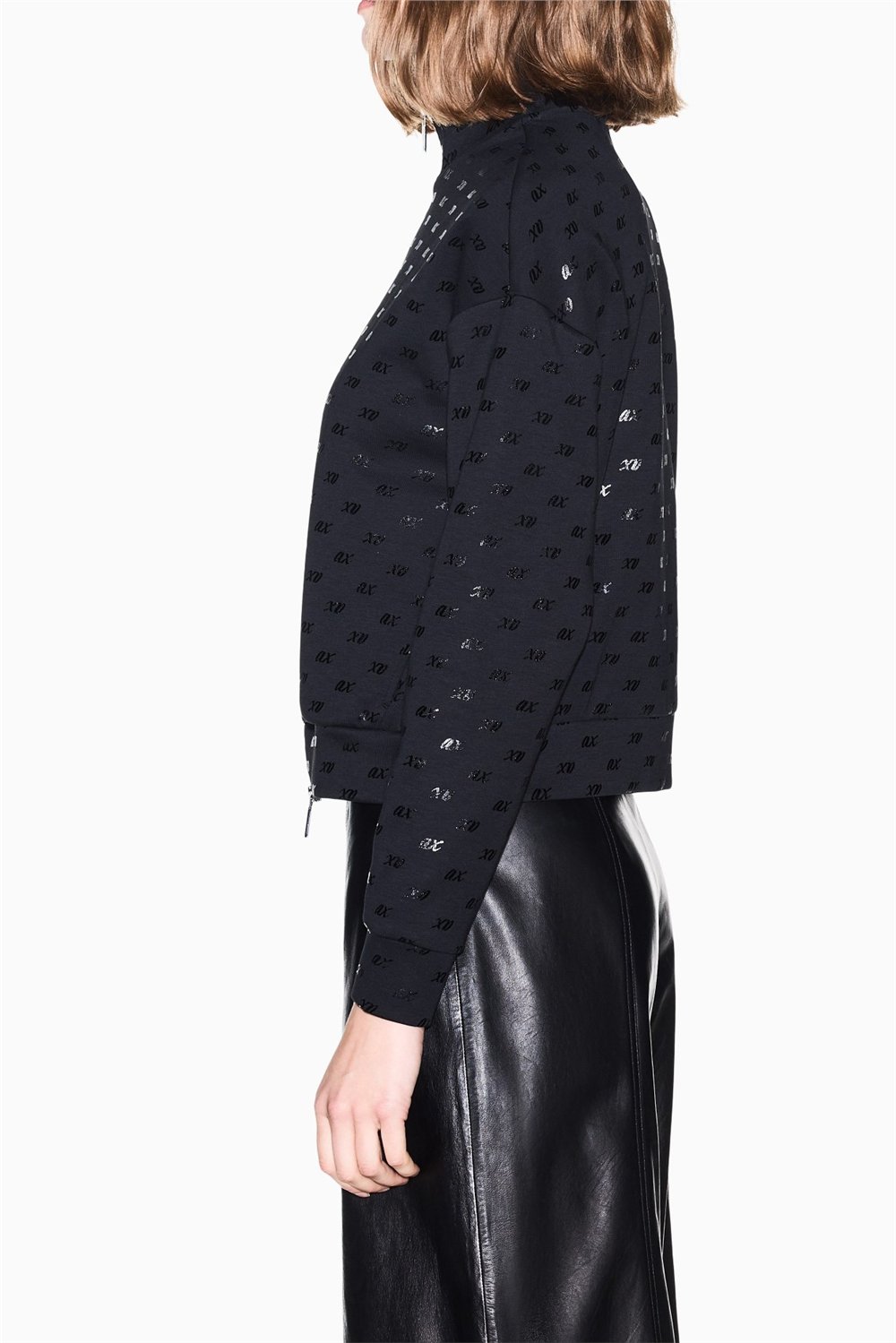 Armani Exchange Kadın Fermuarlı Sweatshirt