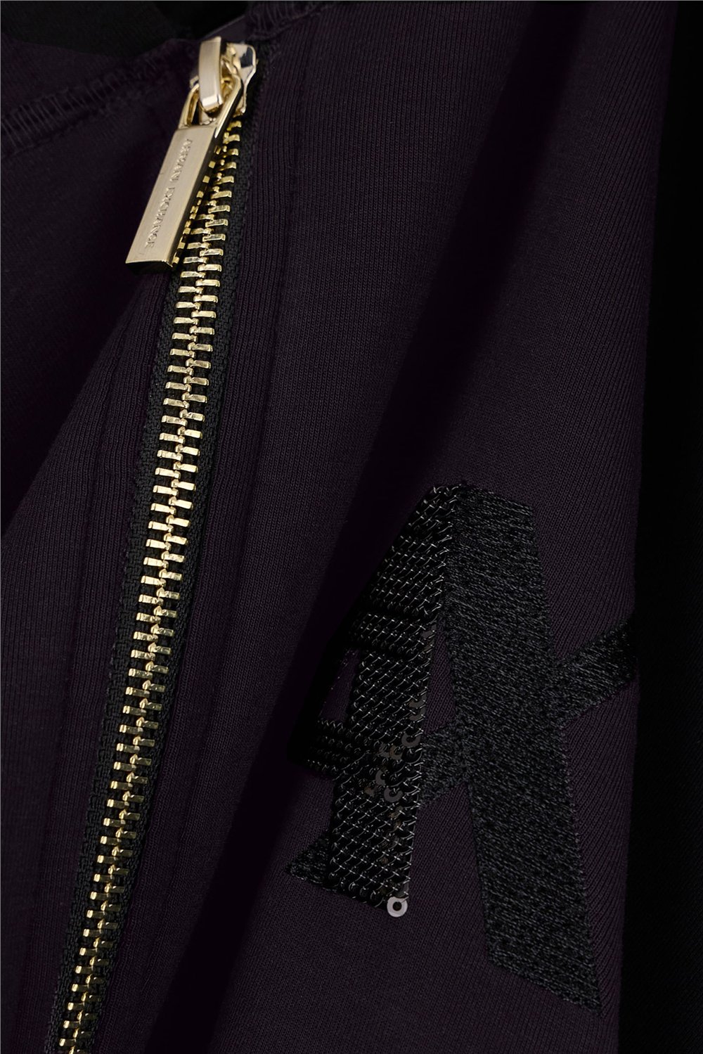 Armani Exchange Kadın Fermuarlı Sweatshirt Siyah