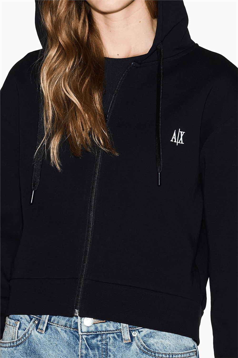 Armani Exchange Kadın Kapüşonlu Sweatshirt Siyah