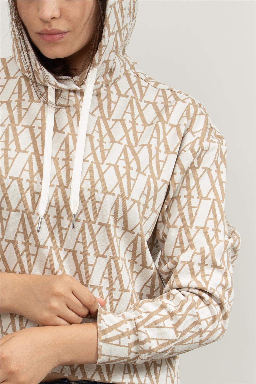 Armani Exchange Kadın Kapüşonlu Sweatshirt