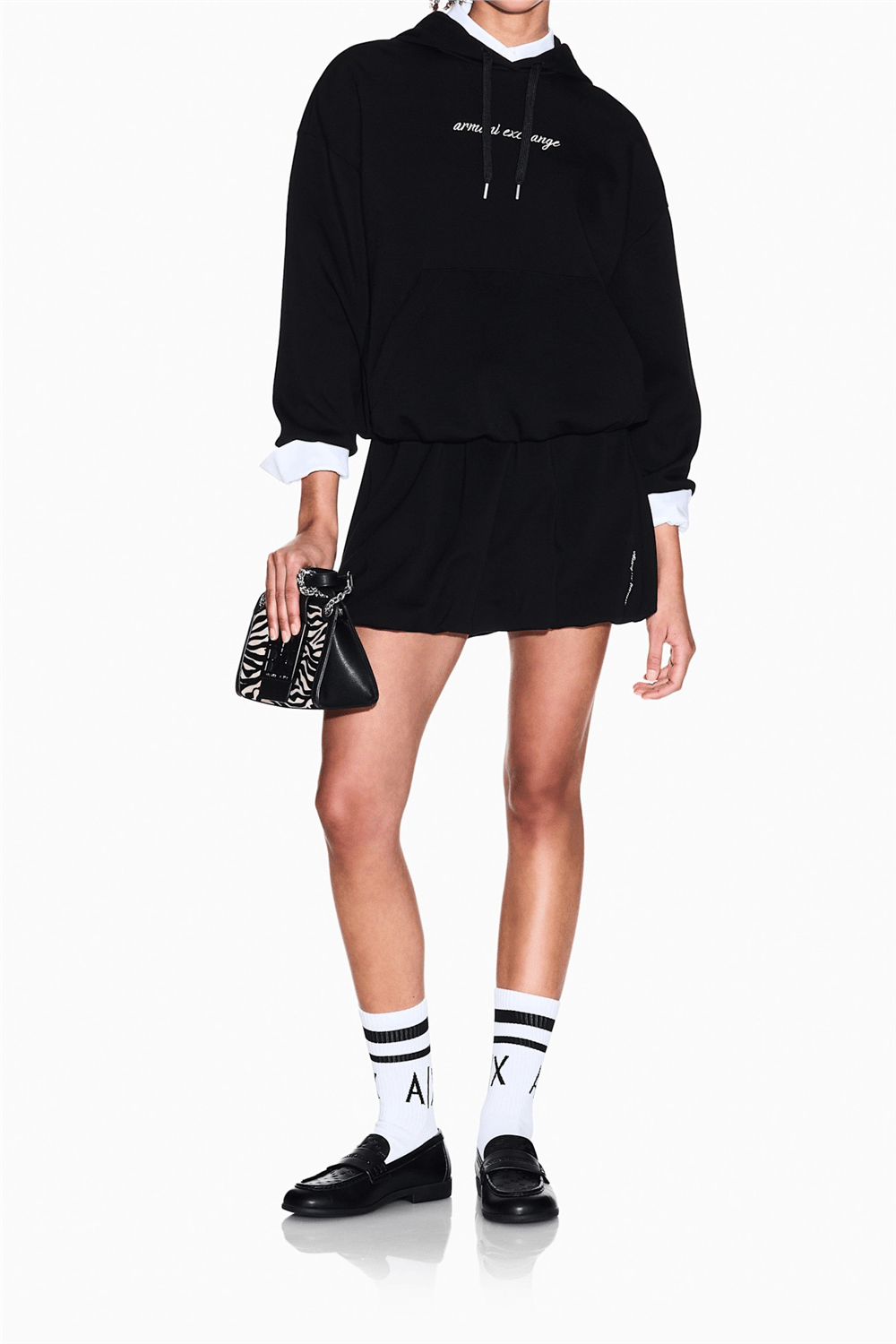 Armani Exchange Kadın Loafer Siyah