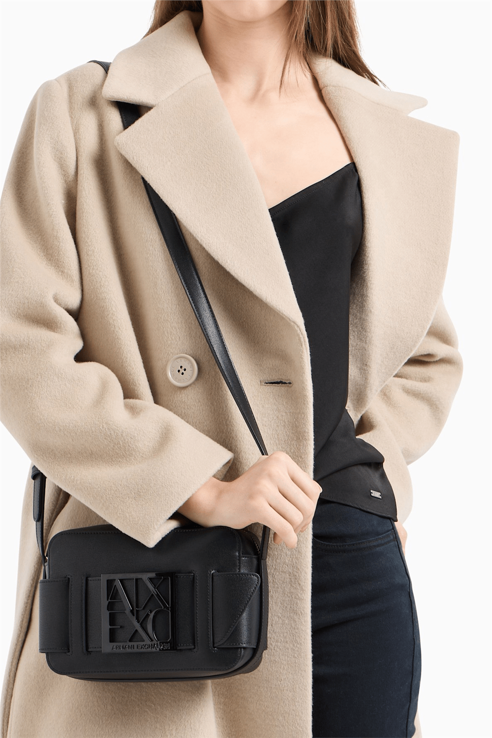 Armani Exchange Kadın Mini Omuz Çantası Siyah