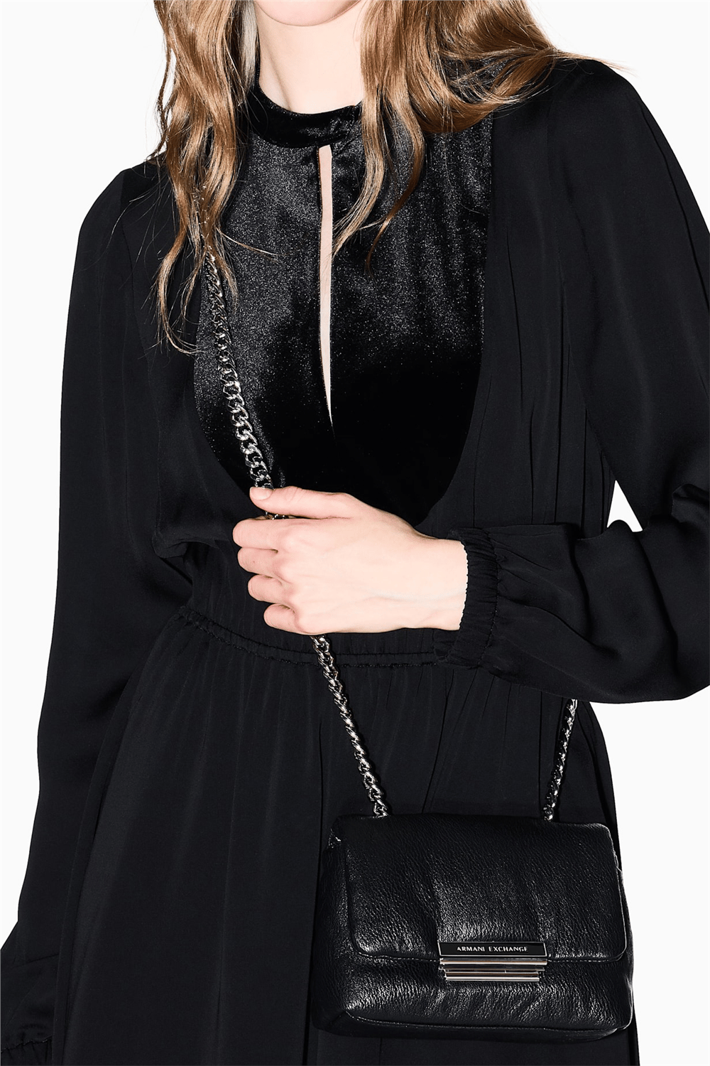 Armani Exchange Kadın Mini Omuz Çantası Siyah
