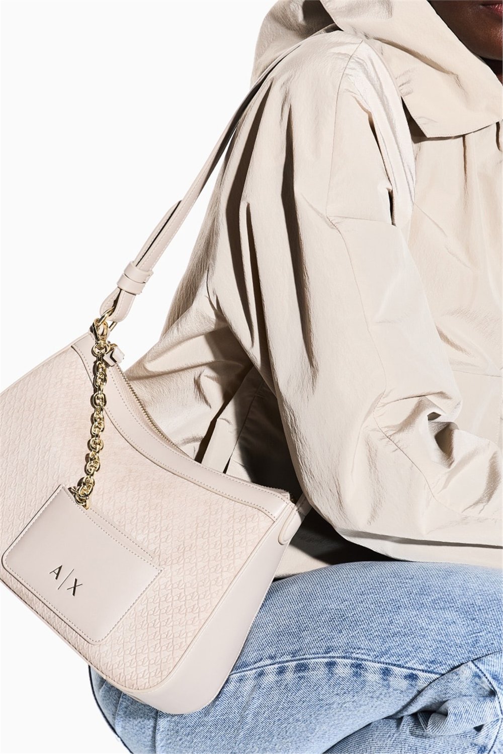 Armani Exchange Kadın Omuz Çantası Kum beji