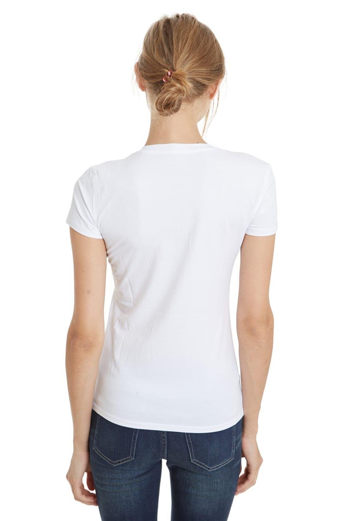 Armani Exchange Kadın V Yaka T-Shirt