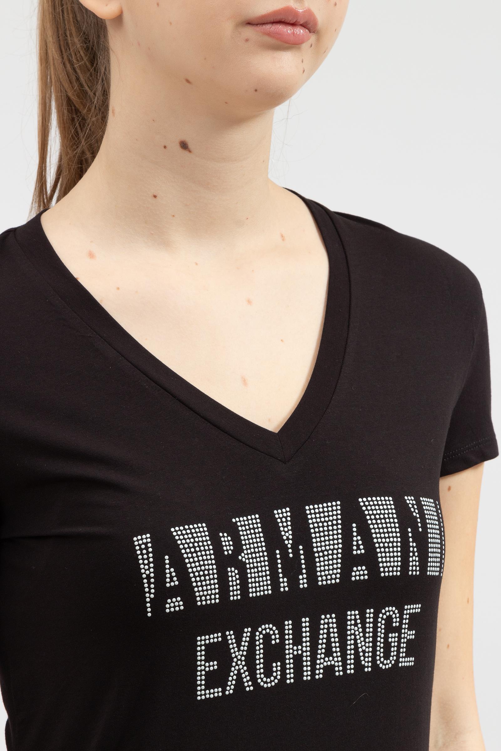 Armani Exchange Kadın V Yaka T-Shirt