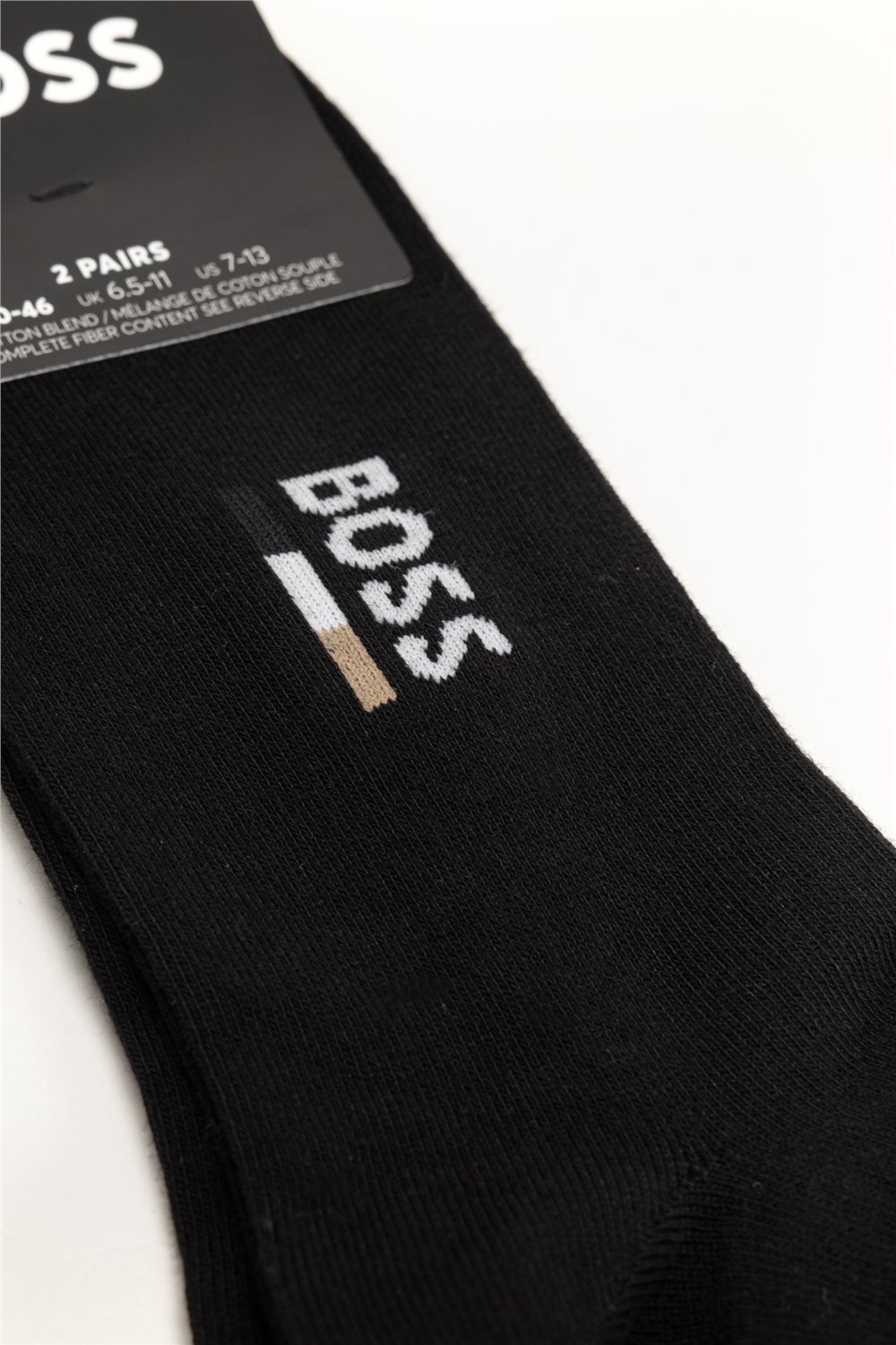 Boss 2P As Iconic Logo Cc Erkek 2li Çorap Siyah
